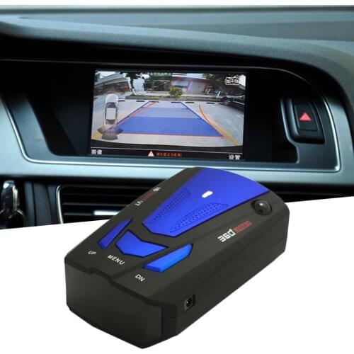 New Blue/Red 360 Degrees Car Radar Detector 16 Band Voice Alert Laser V7 Security Speed Radar Detector Laser LED Display Hot