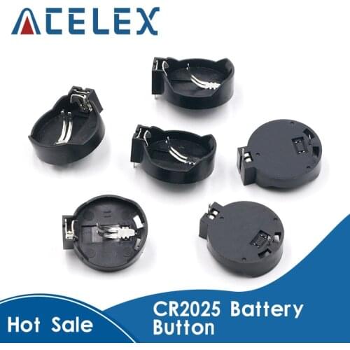 10PCS CR2025 Battery Button Cell Holder Socket Case CR2032 battery holder 2032