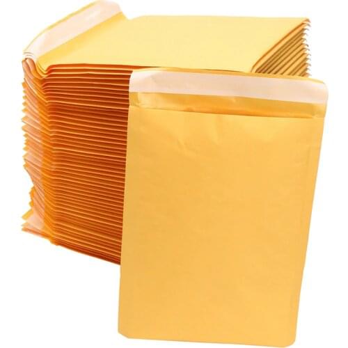 Kraft Bubble Envelope Bags Shockproof Bubble Bags Courier Packaging Bags Waterproof 10Pcs