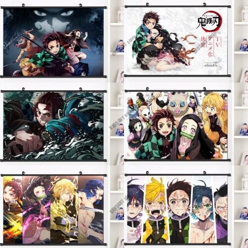 5D Diamond Painting Anime Demon Slayer Embroidery Full Cross Stitch Kits Diamond Mosaic Home Decor Gift Room Decoration