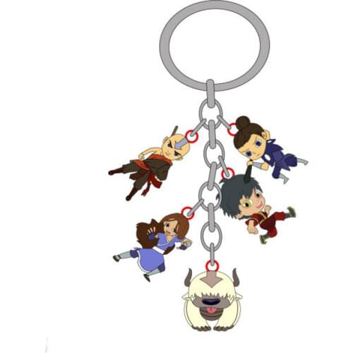 The Last Airbender Appa and Avatar Aang Acrylic Keychains Keyring Keys Decoration Accessories trendy car key chain