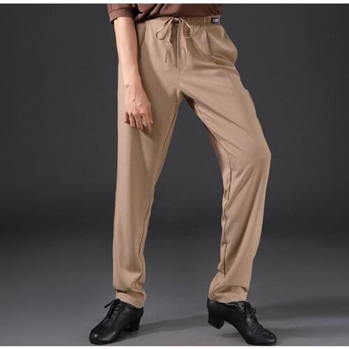 Latin Dance Pants MenS Multicolor Practice Clothes Pocket Pants Ballroom Dance Competition Pants Latin Dance Clothing DN8913