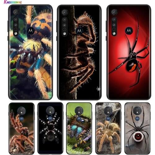 Spider Fly-Flap Animal For Motorola G9 G8 G Stylus Power One Fusion Hyper Edge E7 E6 5G Plus Play Lite Phone Case