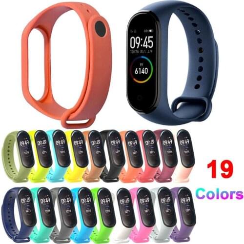 For Xiaomi Mi Band 4 Replacement Sport Silicone Strap Wristband Bracelet Accessores Durable Band Replacement