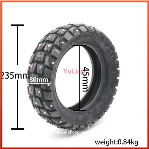 255x80 Snow Tire Inside and Outside Tire Thickening Electric Scooter 10 Inch Cross Country Anti Skid Pedal Scooter for Zero 10x