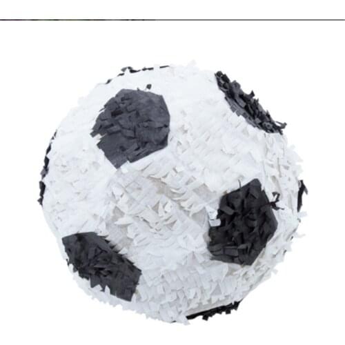 Football Pinata Paper Pinata Soccer Shape Party Backdrop Game Props Knocking Stick Creative Decoration Children Birthday Party