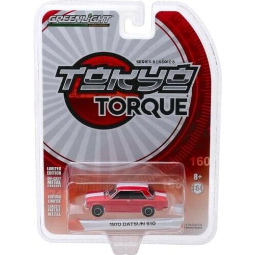 GreenLight 1:64 1970 Datsun 510 Alloy model car Metal toys for childen kids diecast gift