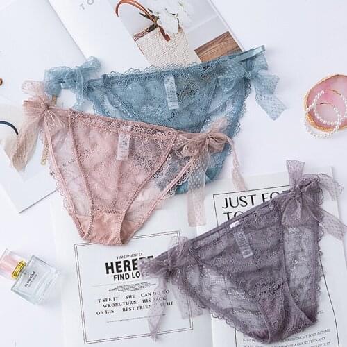 Lace G String Sexy Women Panties Thin Seamless Girls Briefs Underwear Hollow Out Thong Exotic Lingerie Girls Intimates