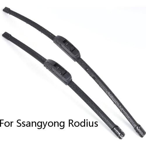 Car Windshield Wiper Blades For Ssangyong Rodius from 2004 2005 2006 2007 2008 2009 2010 to 2013 Car Windscreen wiper Rubber