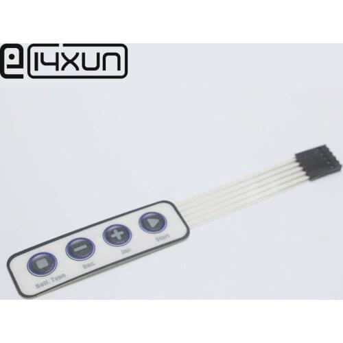 EClyxun 1pcs 1x4 Key Matrix Array Membrane Switch Keypad Keyboard Display Switch Control Panel Keypad DIY Parts