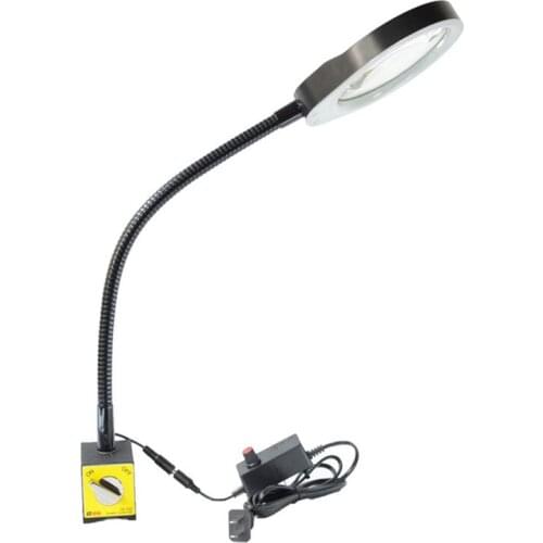 Multifunction led working magnifier 10X with magnetic base for inspection and maintenance