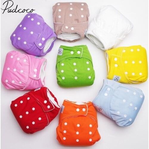 1PC New Adjustable Reusable Lot Baby Kids Boys Girls Washable Cloth Diaper Nappies Baby Solid Diaper Cover Wholesale