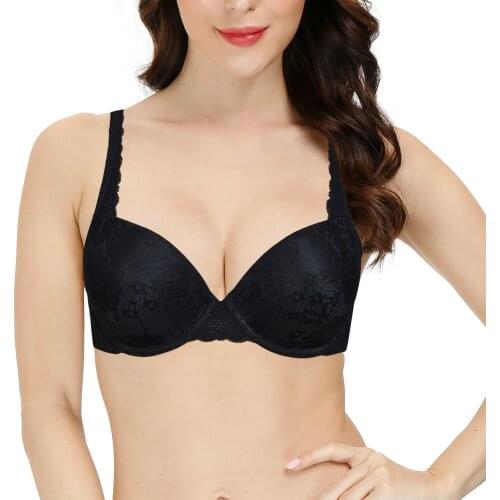 New women bra sexy lingerie lace bralette embroidery push up bras wire bone padded cups plunge Dropshipping