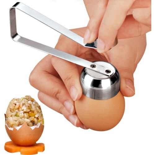 304 Stainless Steel Egg Shell Opener Portable Kitchen Monolayer Egg Steaming Gadget Household Kitchen Cooking Supplies