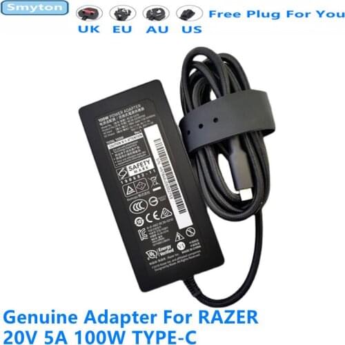 Genuine AC Power Adapter For RAZER RC30-0310 RC30-03100100 20V 5A 100W TYPE-C USB 5V 3A 9V 3A 15V 3A Laptop Power Supply Charger