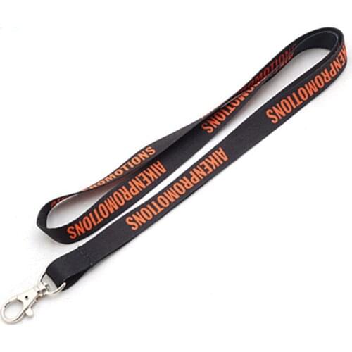 Custom Heat Transfer Sublimation Lanyard Cheap Logo Text Printed Custom Polyester Lanyard Meeting Exhibition Use ID Card Holder