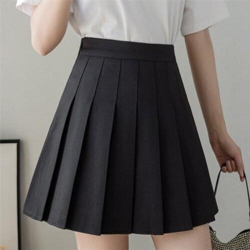 Sexy Women Pleated Skirt Summer High Waist Skirts Ladies Mini Skirt performance Dance Skirt