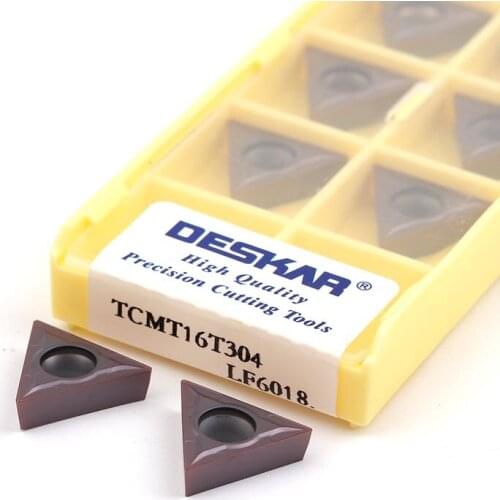 TCMT16T304 TCMT16T308 LF6018 100% original Turning cutting inserts CNC metal lathe Carbide alloy blades Stainless steel tools