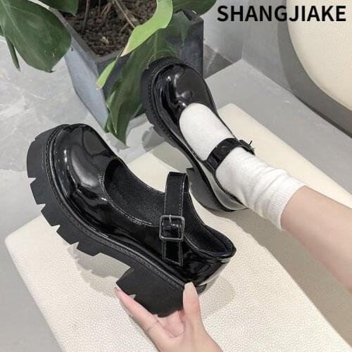 Shoes lolita shoes women Japanese Style Mary Jane Shoes Women Vintage Girls High Heel Platform shoes College Student big size 40
