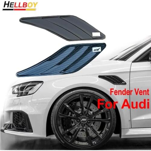 Carbon Car Air Vent Side Fender Trim Sticker For AUDI A3 8V S3 RS3 A4 B8 Sline S4 RS4 A5 A6 A7 Q2 Q3 Q5 Q7 R8 TT S1 Accessories