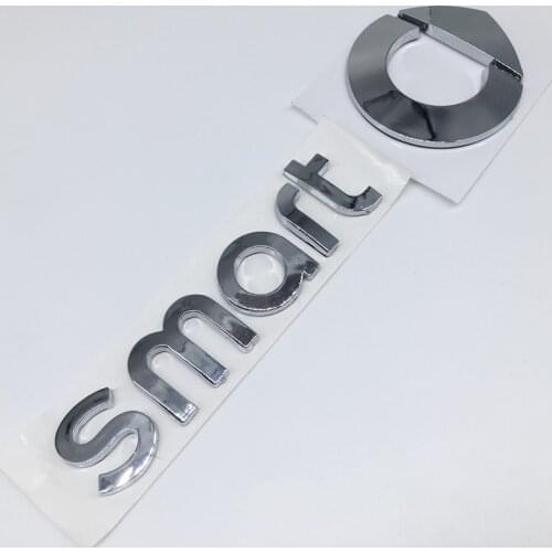 Smart Rear Trunk emblem Side Badge stickers for fortwo forspeed forfour roadster forstars Auto accessories Car Styling