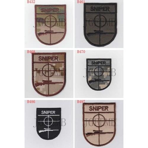 SNIPER Morale Military Tactics Embroidered patch Badges