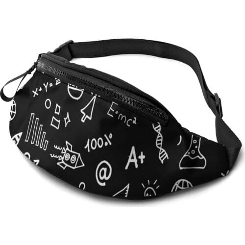 Unisex Geometric Graffiti Fanny Packs Fashion Waist Bags for Street Running Fishing Climbing Cellphone Pouch Bag Purse