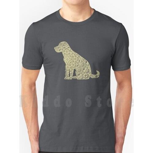 Golden Labrador Mandala T Shirt Cotton Men Diy Print Cool Tee Mandala Golden Labrador Golden Lab Lab Labrador Dog Dog Mandala