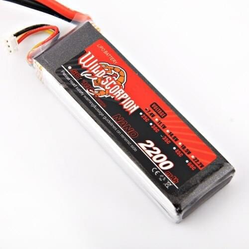 1pcs Wild scorpion Rc Lipo Battery 7.4V 2200mAh 35C 2S For RC Quadcopter Drone Helicopter Car Airplane