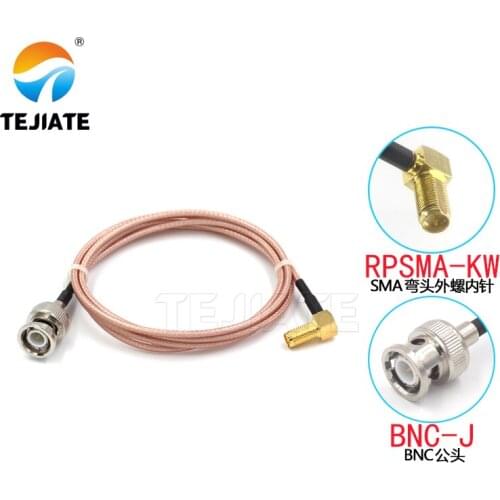 1PCS TEJIATE Adapter Cable BNC To RPSMA Type BNC-J Convert RPSMA-KW 8-90CM 1M 1.5M 2M Length Connector RG316 Wire