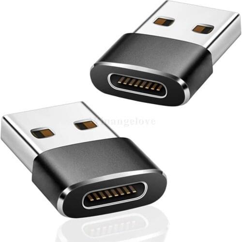 1000pcs/lot USB To Type C OTG Adapter For Macbook Samsung S20 Data Transmission Charging Adapter USB Male To Type-c Female OTG