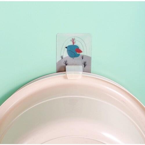 2 pcs Creative Storage Hook Free Nail Single Wall Hooks Small Decorative Home Decor Wall Hook Key Hair Pin Holder