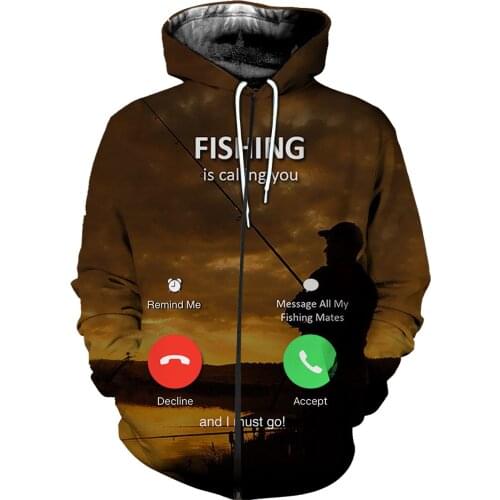3D CALLING YOU Printed Zipper Hoodies Men Women Fashion Long Sleeve Hooded Sweatshirt 2020 Hot Sale Streetwear Clothes