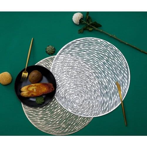 4/6PCS Home Cafe Decoration Placemat Kitchen Table Mats Insulation Pads Christmas Table Decoration