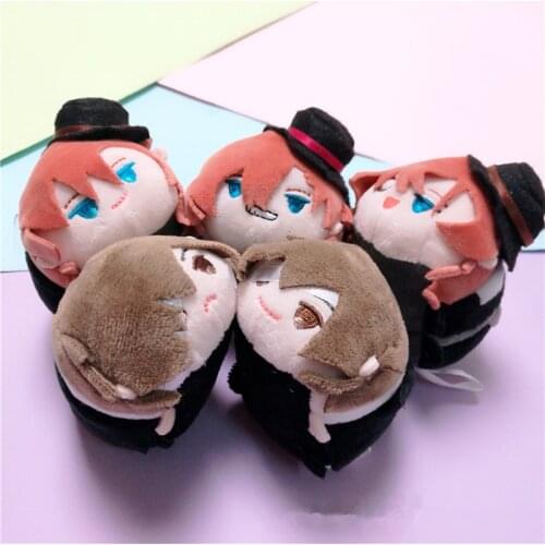 Anime Bungo Stray Dogs Nakahara Chuuya Osamu Dazai Cosplay Cute Dolls Plush Stuffed Toy Xmas Gift