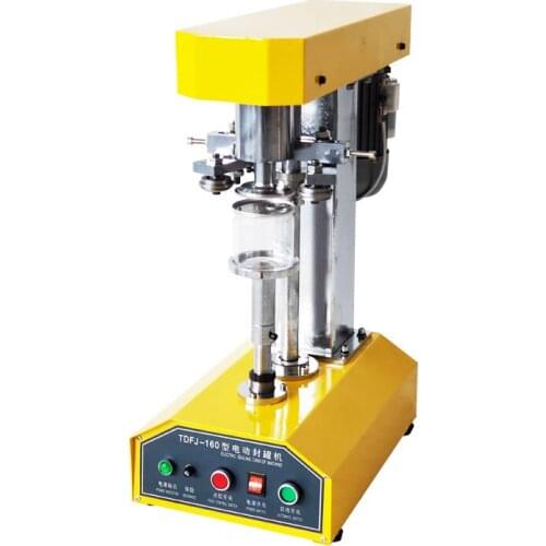 Automatic Can Sealing Machine Commercial Sealer Milking Tea Beverage Paper Plastic Bottle Canning Capping Packaging Machine