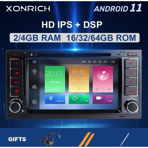 IPS DSP 4G 64G 2 Din Android 10.0 GPS Car DVD Player For VW/Volkswagen/Touareg/Transporter T5 Multimedia Naviagtion Audio Radio