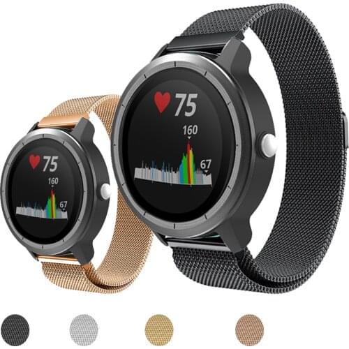 18 20 22mmStainless Steel Wrist Strap For Garmin Vivoactive4S 4 3 Smart Watch Band For Vivoactive 3 4 4S Wristband Accessories