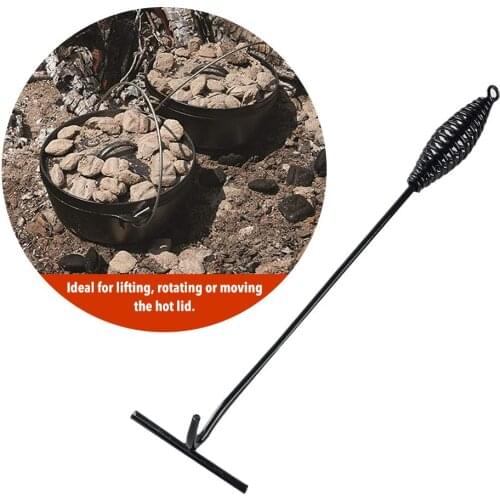 European Cast Iron Enamel Soup Pot Stew Pot Soup Pot Lifter for Weight Lifting And Carrying Dutch Oven Charcoal Tools