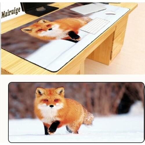 Mairuige Snow Fox Gaming Mousepad Gear Animal Gamer Mouse Mat Pad Game Computer 700x400x2mm Padmouse Photo Play Mats