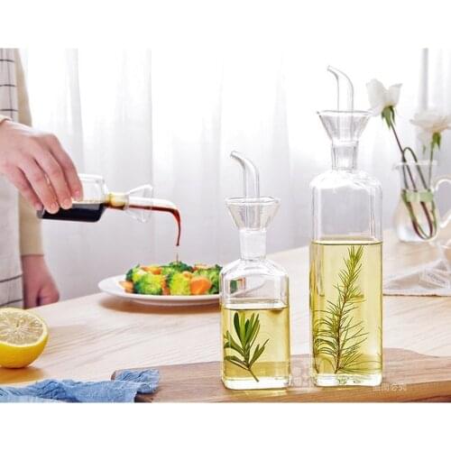 High Borosilicate Glass Oil Pot Household Soy Pot Oil Tank Leak-proof Oil Bottle Vinegar Mixing Bottle Bottle Kitchen