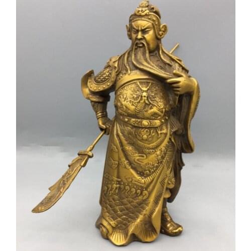 China brass Martial god of wealth guanyu crafts statue