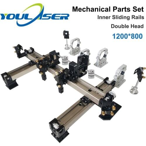 1200*800 DIY Metal Mechanical Component Kit Linear Guide Rail Assemble CNC 1280 Co2 Laser Engraving Cutter Machine