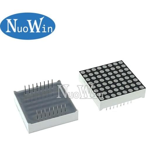 2pcs 8x8 8*8 Mini Dot Matrix LED Display Red Common Anode Common Cathod Digital Tube 16pin 20mmx20mm 1.9mm