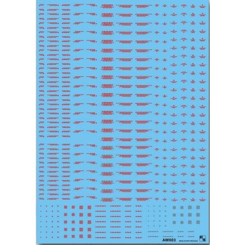 Modified Parts For Gundam Detail-up Decal(for 1/144&1/100) red 1pc