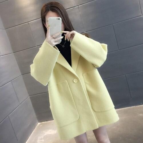 Fashion Knitted Thick Cardigans coats women Casual Long sleeve V-Neck Sweaters Autumn And Winter Sweater women