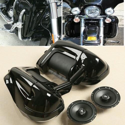 Motorcycle Lower Vented Fairings w/ 6.5" Speaker For Harley Touring Road Glide Electra Glide Street Glide Road King 1983-2013