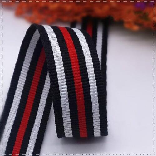 New 3/4"20mm (1 meter/lot) Red and White stripes Grosgrain Ribbon DIY Clothing accessories,Handmade jewelry wedding packaging