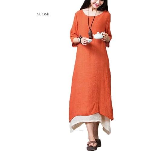 New loose Knitted Cotton Maternity Dress 2018 Autumn Fashion Long Sleeve Clothes for Pregnant Women Pregnancy dresses
