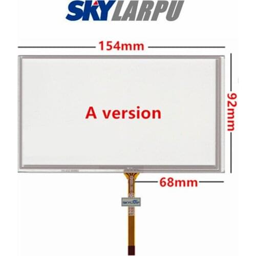 New 6.2"Inch 4 Wire Resistive Touch Screen Panel For Car Navigation DVD PW062XS3 PW062XS6 PW062XS8 154mm*92mm Free Shipping